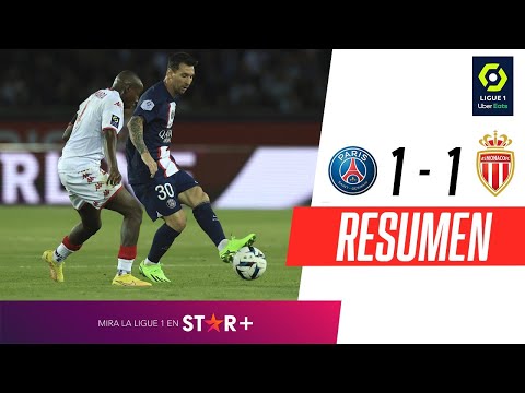 Video: PSG, con Messi, rescató un empate ante Mónaco y comparte la punta en Francia