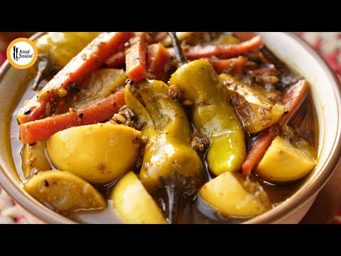 Mix Gajar, Lemon & Hari Mirch Achar /pickle Recipe By Food Fusion