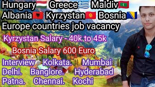 Govt approved agencies for europe job | Hungary🇭🇺Bosnia🔥 || Malta jobs for indian