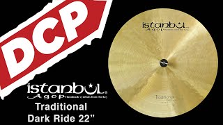 Video thumbnail for Istanbul Agop Traditional Dark Ride Cymbal 22 2407 grams DR22 by Drum Center of Portsmouth