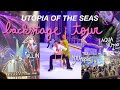 BACKSTAGE VENUE TOUR ON UTOPIA OF THE SEAS ⚓️ studio b, aqua theater, and royal theater!
