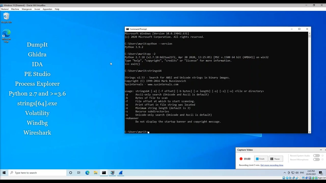 lab Setup: Reverse Engineering