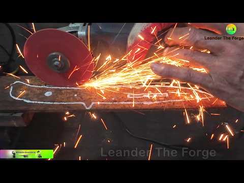 Detailed Step-by-Step Process of Making a Bowie Knife From a Rusty Steel Bar