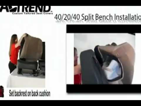 Caltrend Custom Tailored 40-20-40 Seat Cover Installation