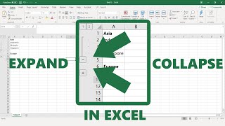 #howto Create expand collapse in Excel?
