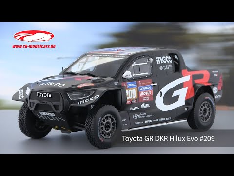 Ixo 1:18 Toyota GR DKR Hilux Evo #209 7th Rallye Dakar 2024 de