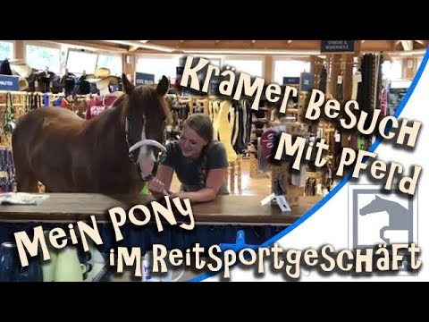 Mein Pony im Reitsportgeschäft - Krämer Besuch mit Pferd - Auftritt + Autogrammstunde