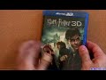 Harry Potter Deathly Hallows Blu Ray 3D Part 1 Part 2 Unboxing Review