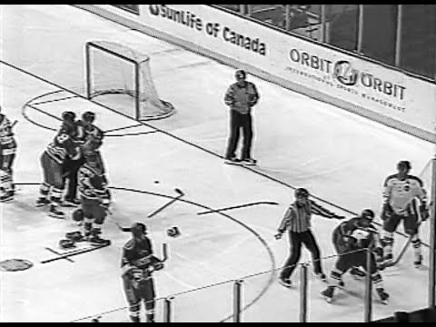 Хоккей.Олимпийская квалификация-1993 года. Латвия - Словакия