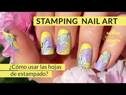 Stamping nail art 💅🏻 |  ¿Cómo usar las hojas de estampado?