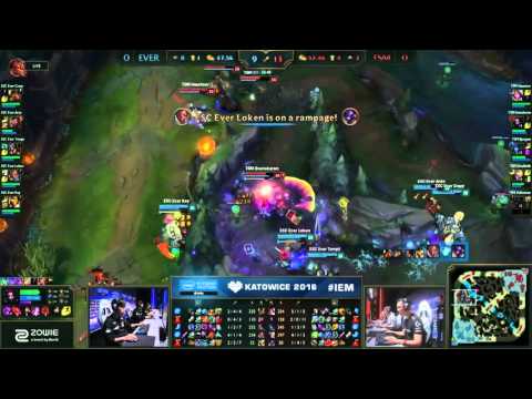 TSM Doublelift Ezreal Pentakill vs ESC Ever -IEM 2016