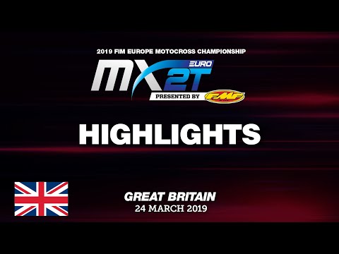 EMX2T Presented by FMF Racing - Race 1 Highlights - Round of Great Britain 2019 #motocross