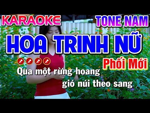 Hoa Trinh Nữ Karaoke Nhạc Sống Tone Nam ( PHỐI MỚI ) - Tình Trần Organ