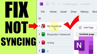 OneNote NOT SYNCING FIX