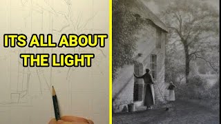 Graphite Drawing, Its All About The Light