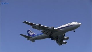 preview picture of video 'Jumbo Jet! Boeing 747-400D (B747-481D) JA8966,All Nippon Airways (ANA) Landing approach'