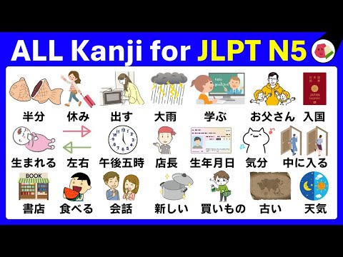 COMPLETE! JLPT N5 KANJI Vocabulary: 200 Words for Beginners