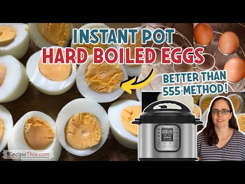 Instant Pot Duo Hard Boiled Eggs Video (No 555 Super Easy Method)