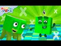 Four Times Tables Multiplication Challenge 4 ️ Learn To Count For Kids 123 Numberblocks