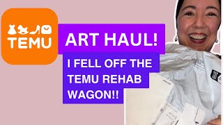 Temu Art Haul! I fell off the Temu Rehab Wagon!!