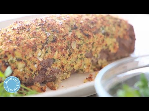 Leek-Crusted Beef Tenderloin - Martha Stewart