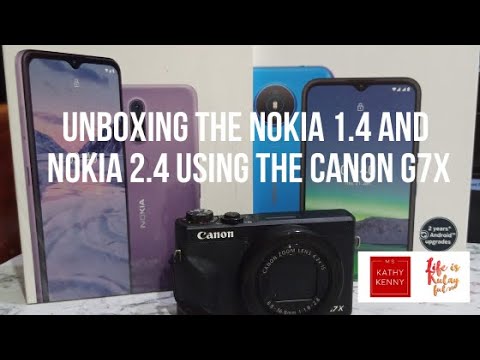 Unboxing the Nokia 1.4 and Nokia 2.4 using the Canon G7X