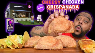 Trying Taco Bell's New Cheesy Chicken Crispanada For The First Time.