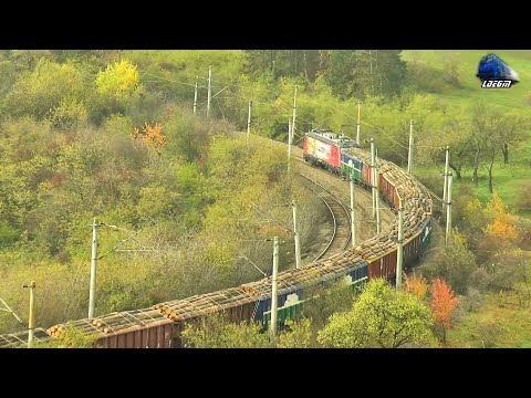 LEMA 480 038-5 & Marfar CER FERSPED Freight Train in Curba de la Boju/The  Curve of Boju 06 Nov 2020