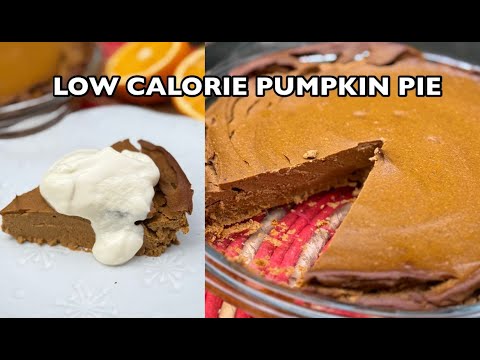 EASY LOW CALORIE PUMPKIN PIE! Vegan & Wholefoods. (Only 165 calories)