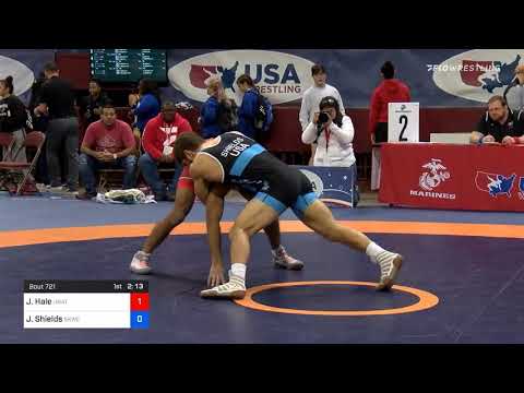 74 Kg Consolation Justin Hale Unattached Vs Josh Shields Sunkist Kids Wrestling Club