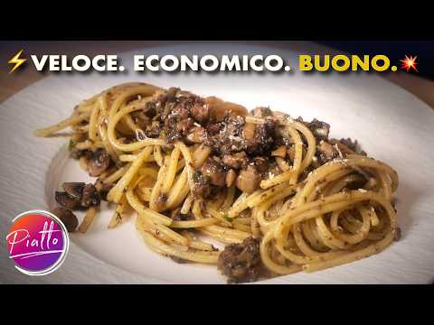 La Pasta ai Funghi che Tutti Amano 🍄 Facile, Veloce e Buonissima