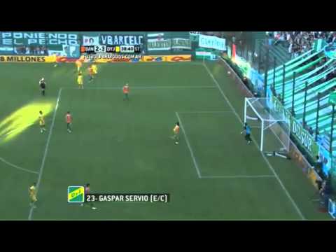 Gol de Gaspar Servio en contra,  Banfield 2-3 Defensa y Justicia