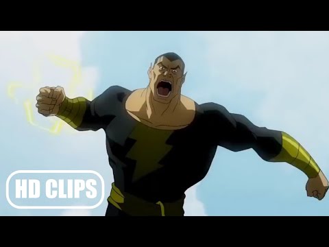 Superman and Shazam vs black adam fight