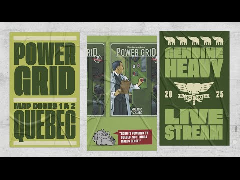Power Grid: Quebec w/ BOTH New PPs - 5p Teaching, Play-through, & RoundTable by Heavy Cardboard
