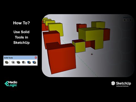 #HowTo: Use Solid Tools in #SketchUp