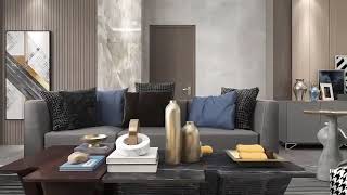 Contemporary Luxe Living Room Concept
