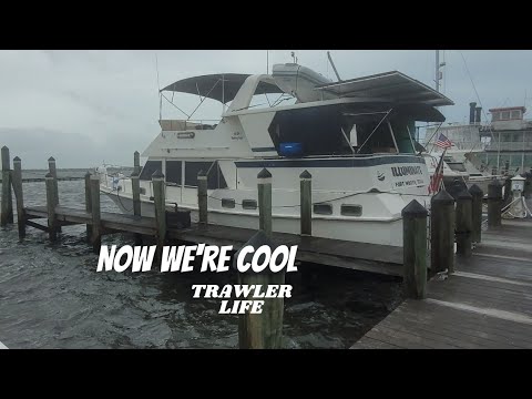 HOW TO: Install a NEW Marine Air Conditioning unit || Dometic 1600 btu Marine AC || TRAWLER life