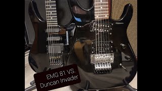 Video thumbnail for Seymour Duncan Invader VS. EMG 81 Bridge, Metal 😁 Mesa IIC+ by Brandon Breeze