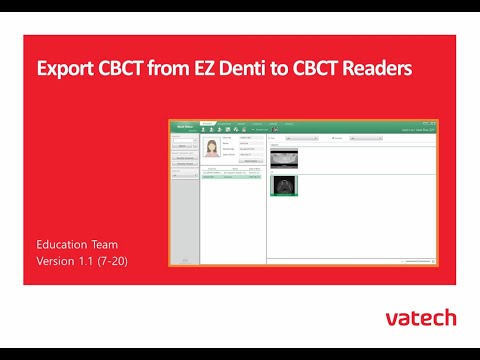 Export CBCT from EzDent-i to CBCT Readers