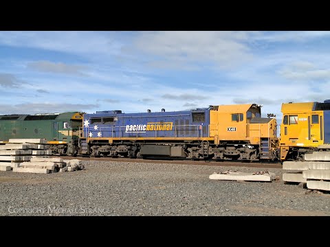 Diesel Locomotives G539  X48 & BL33 Running Light Engine (19/7/2023) - PoathTV Australian Trains