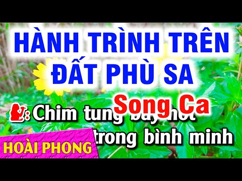 Karaoke Hành Trình Trên Đất Phù Sa Song Ca Nhạc Sống Cha Cha | Hoài Phong Organ