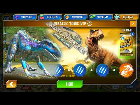 JURASSIC TOUR: VIP INDORAPTOR GEN 2 SUPER HARD WIN | JURASSIC WORLD THE GAME