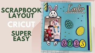 Easter layout with the CRICUT | EASY