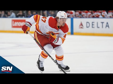 Flames' Connor Zary Picks Off Pass And Buries Breakaway Goal Vs. Penguins