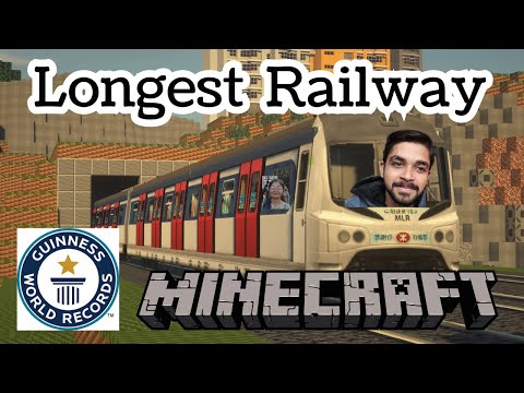 My Insane Minecraft Railway Build! You Won't Believe the Length!