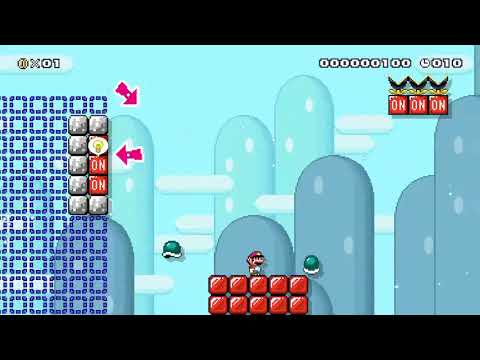 Super Mario Maker 2 20 second on/off speedrun
