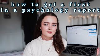 research report tips | how to get a first in a psychology report📚✨