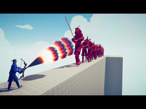 10 SAMURAI GIANTS vs EVERY GOD  - Totally Accurate Battle Simulator TABS