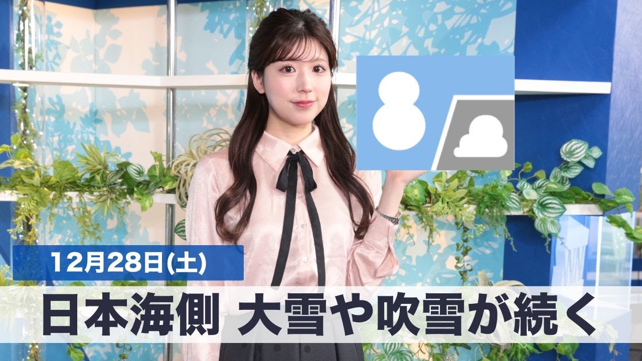 お天気キャスター解説 12月28日(土)の天気