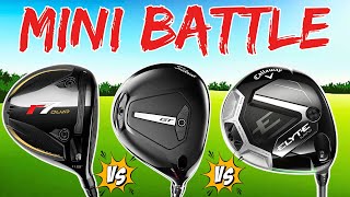 THE BIG MINI DRIVER BATTLE! TaylorMade R7 Quad Mini VS Titleist GT280 Mini VS Callaway Elyte Mini